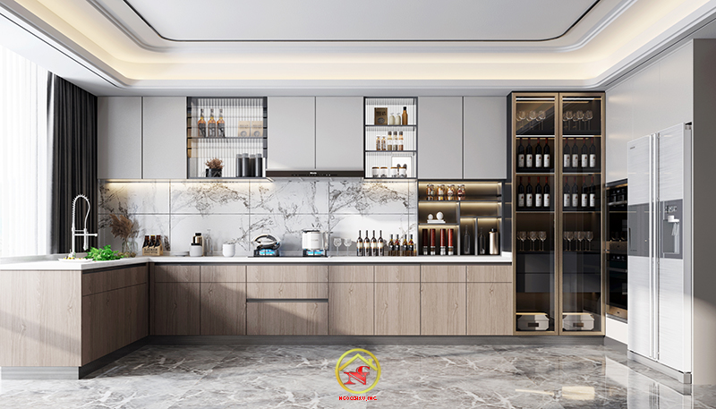 TỦ BẾP MELAMIN THÁI LAN 14